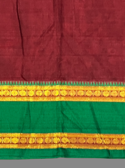 Narayanpet  Brown Cotton Sarees CS20