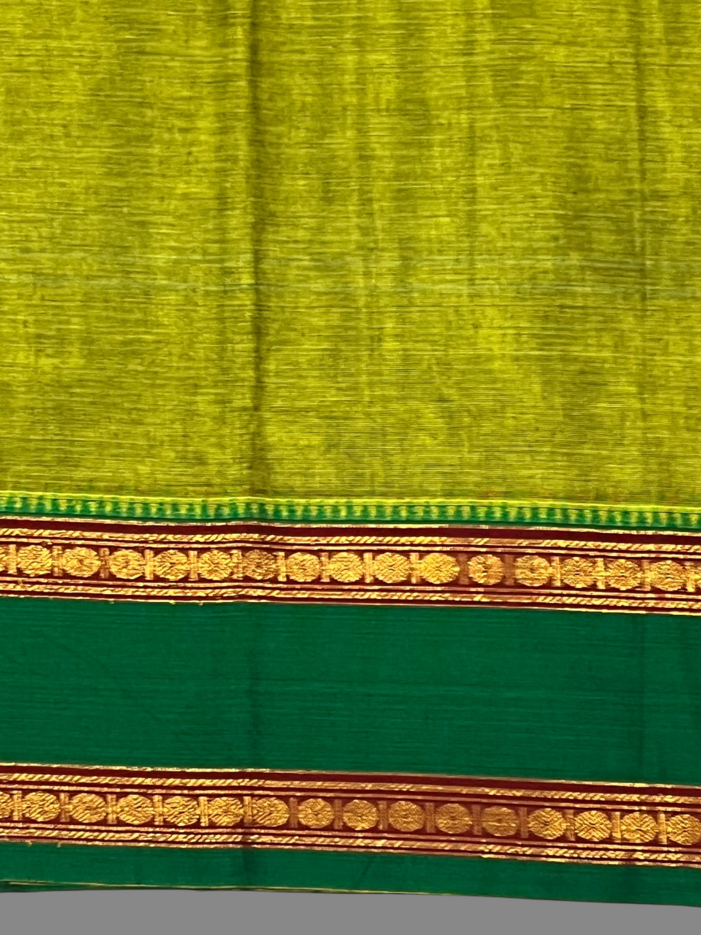 Narayanpet  Mehendi Green Cotton Sarees CS25