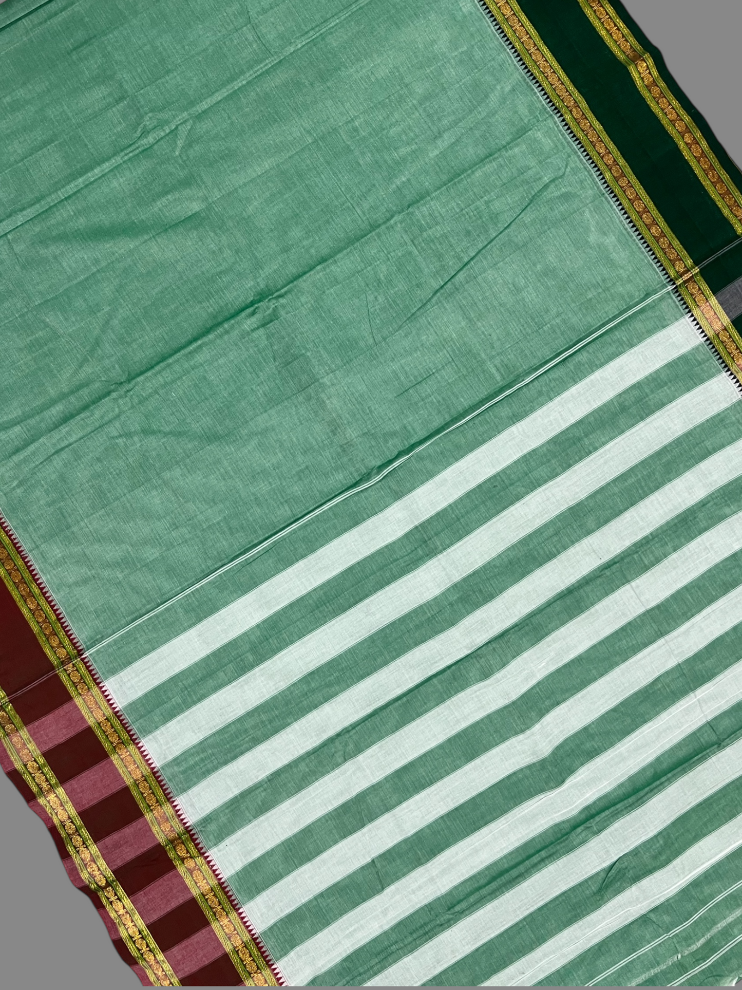 Narayanpet  Pista Green Cotton Sarees CS21