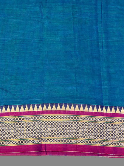 Narayanpet  Ananda Blue Cotton Sarees CS18