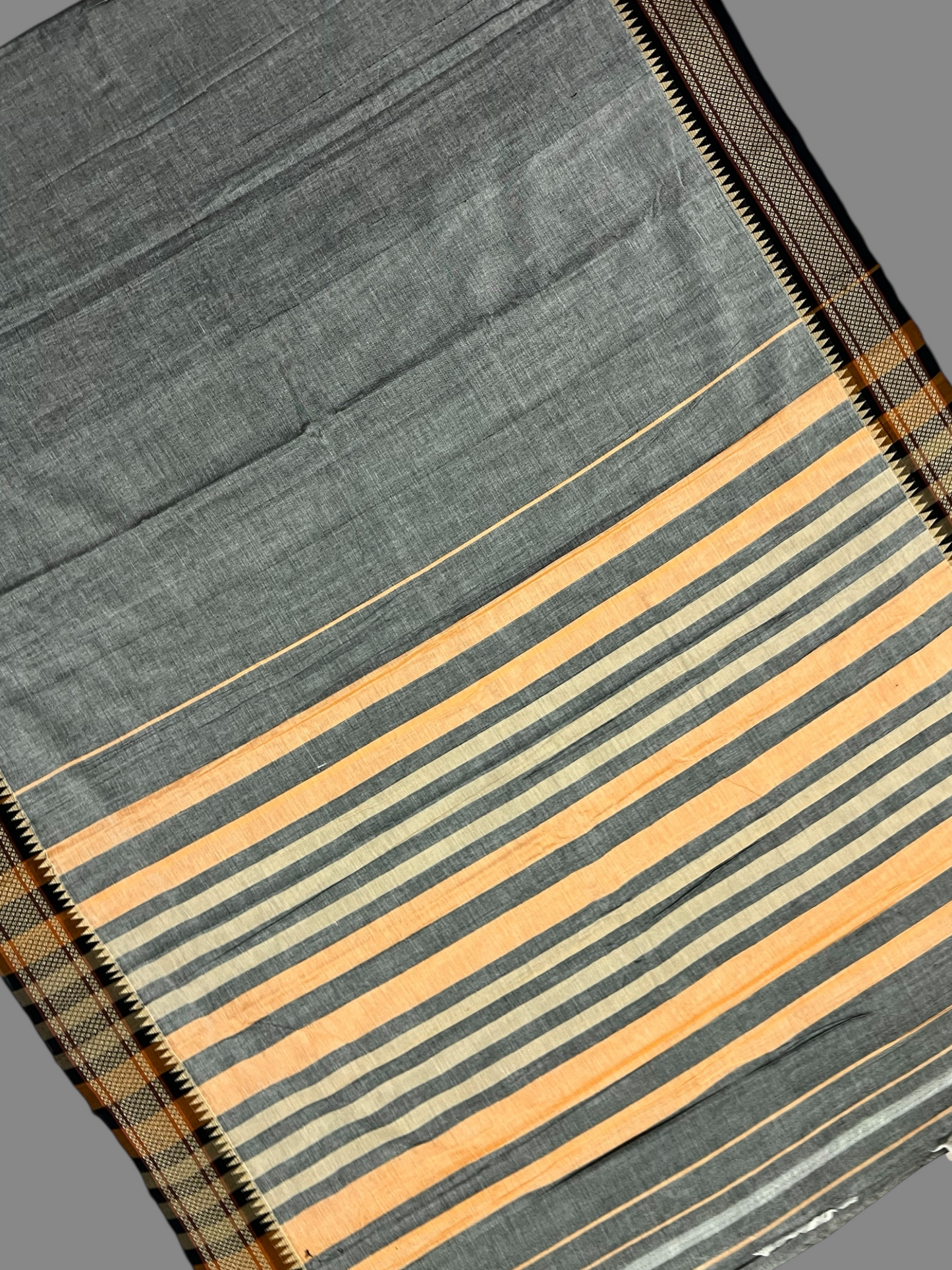 Narayanpet  Grey Cotton Sarees CS15