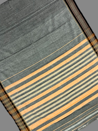 Narayanpet  Grey Cotton Sarees CS15