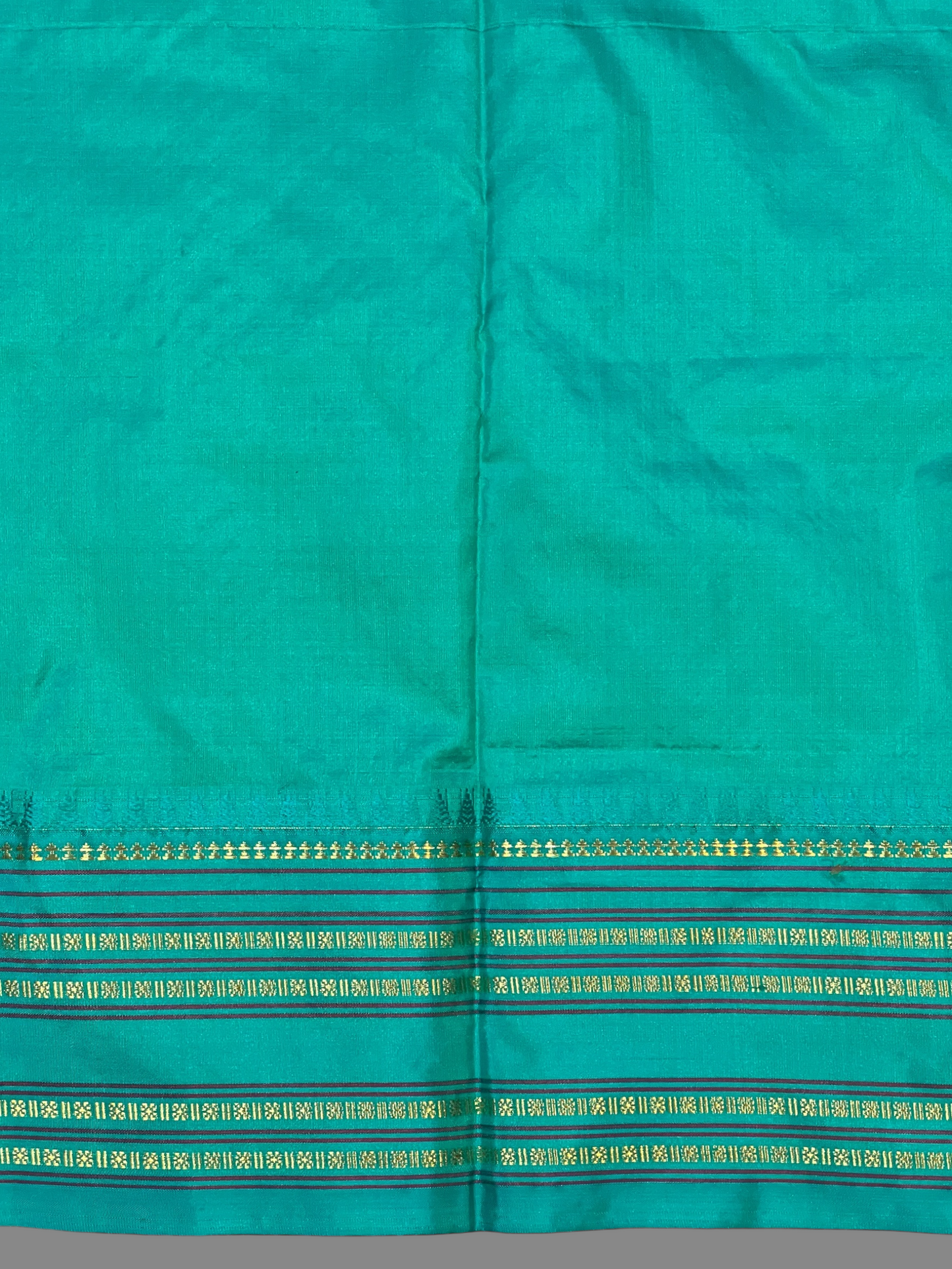 Narayanpet Checks Copper Pure Silk Saree