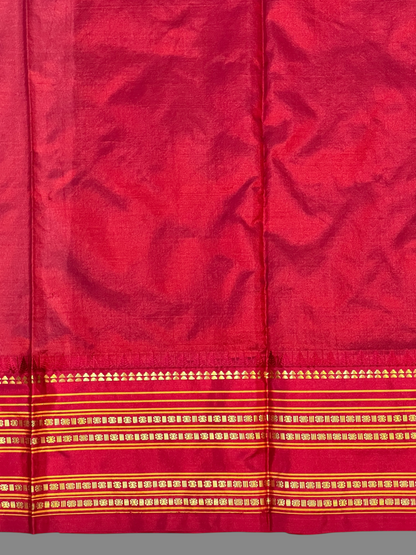 Narayanpet Checks Rama Blue Pure Silk Saree