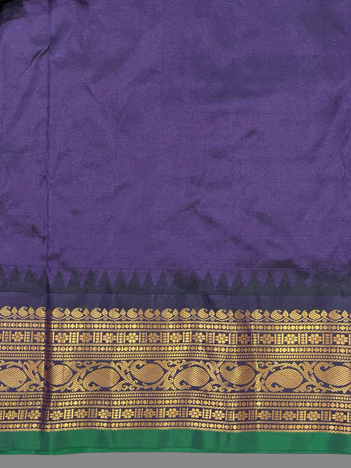 Bridal Big Checks Butta Sea Green Pure Silk Sarees