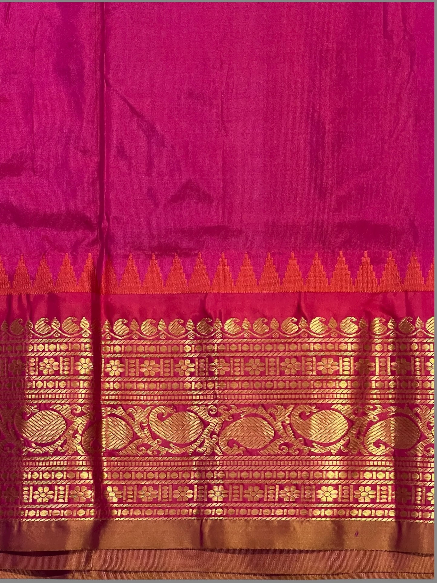 Bridal Big Checks Butta Cobalt Blue Pure Silk Sarees