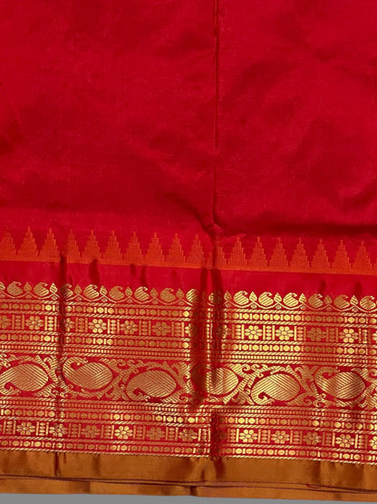 Bridal Big Checks Butta Grey Pure Silk Sarees