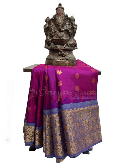 Venkat Giri Purple Pure Silk Saree